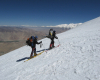 Peak Muztagh-Ata, Lenin peak and Yukhin peak