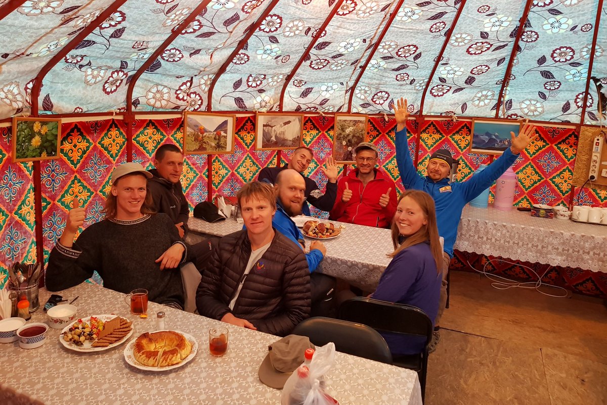 Meals at Lenin Peak Base Camp