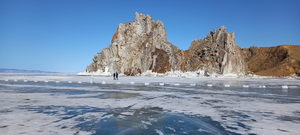 Замерзшее озеро Байкал