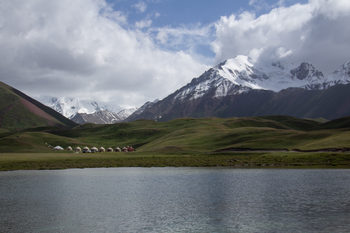 Summer vacation in the mountains of Kyrgyzstan