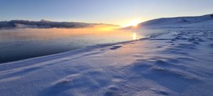 Sunrise on Lake Son-Kul