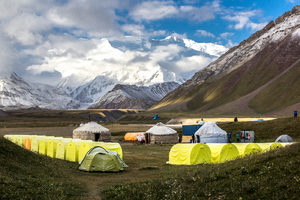 Asia Mountains base camp