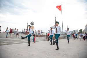 Центральная площадь в городе Бишкек