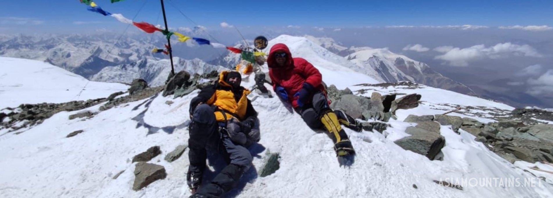 Lenin peak and Yukhin peak climbers with Asia Mountains company