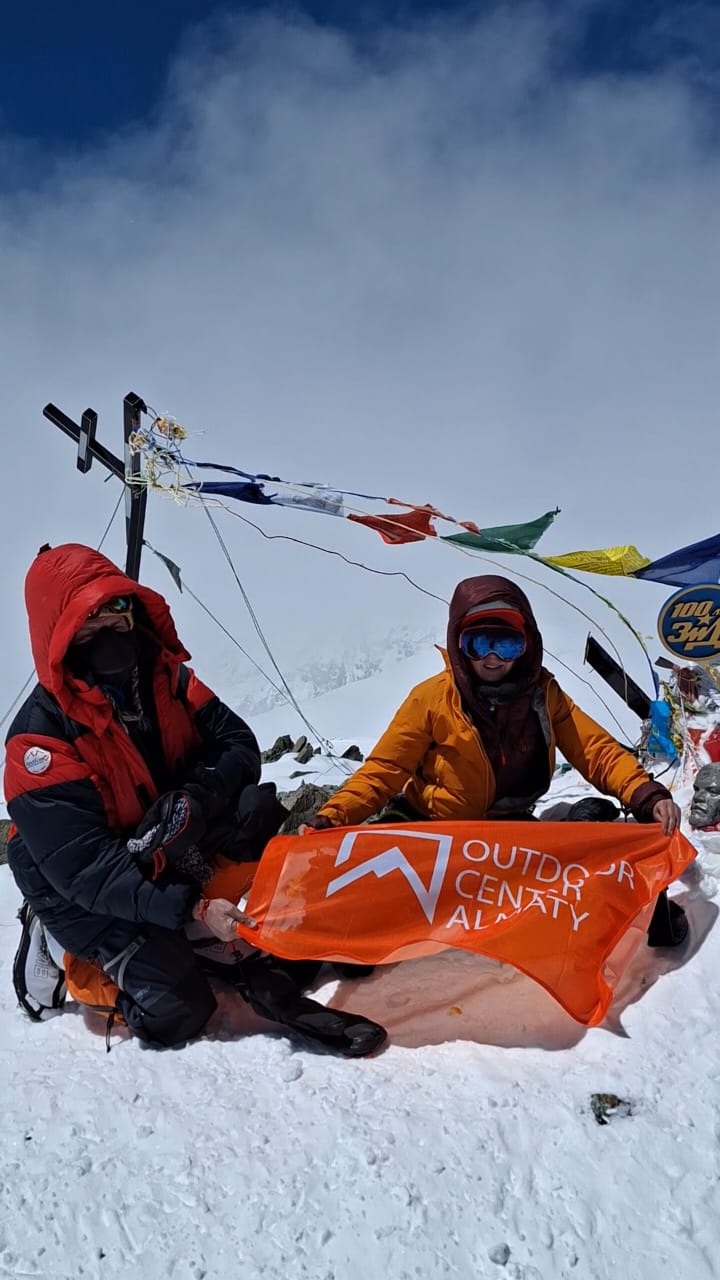 With Anna on Lenin peak 7134