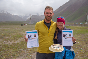 At Lenin peak base camp