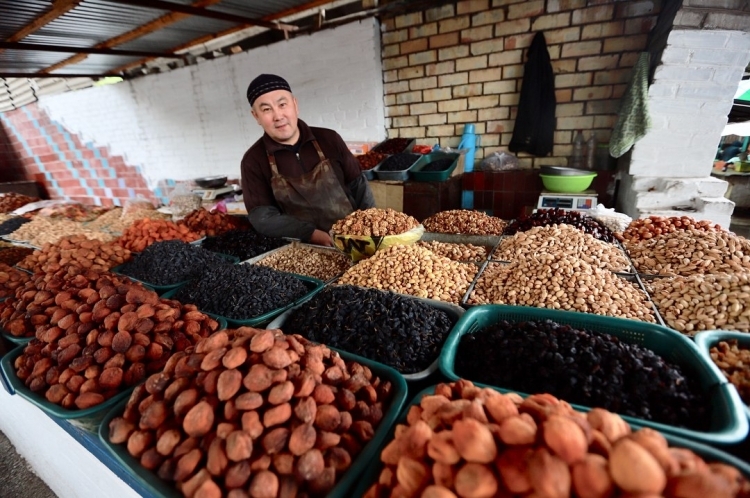 На  базаре в городе Ош - Ошская область Кыргызстана