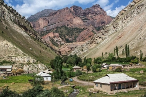 Trekking to Lenin Peak Base Camp  - Across Kozho-Kelen village