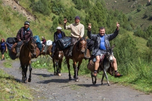 Trekking to Lenin Peak Base Camp  - Across Kozho-Kelen village