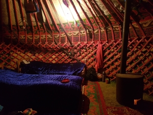 В юрте на озере Сон-Куль / Inside a yurt at Son-Kul lake